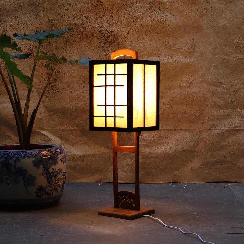 Japanese Style Wall Lamp - Etsy
