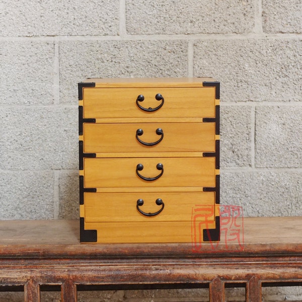 Japanese Tansu Jewelry Box Etsy