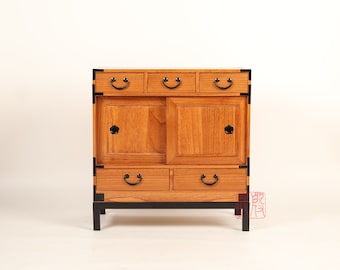 Japanese style artisan&#39;s chest, hand made with solid kiri wood. (KB41)