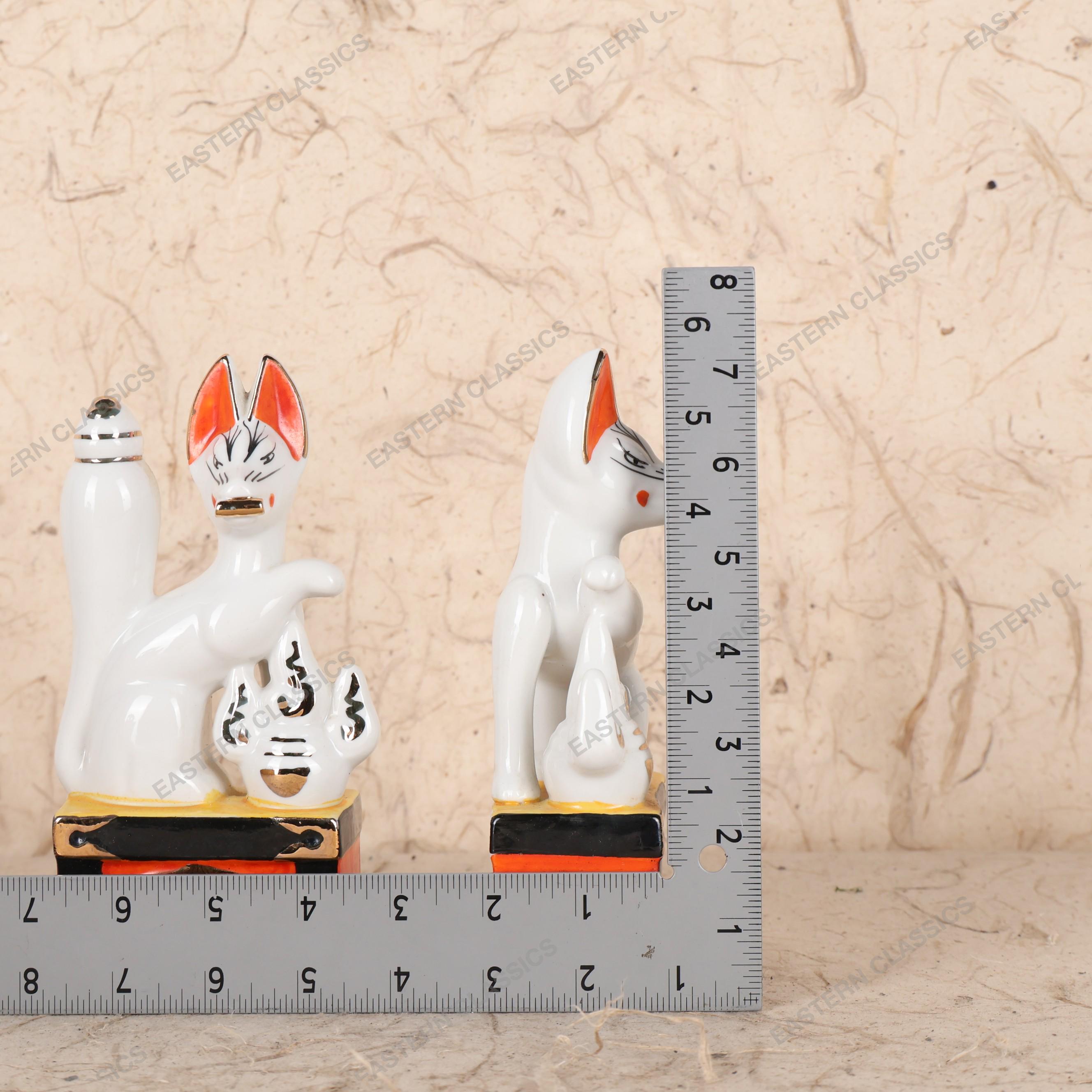 Antique Japanese Inari Fox — Porcelain, 1920, Taisho Era (SKU: 25S