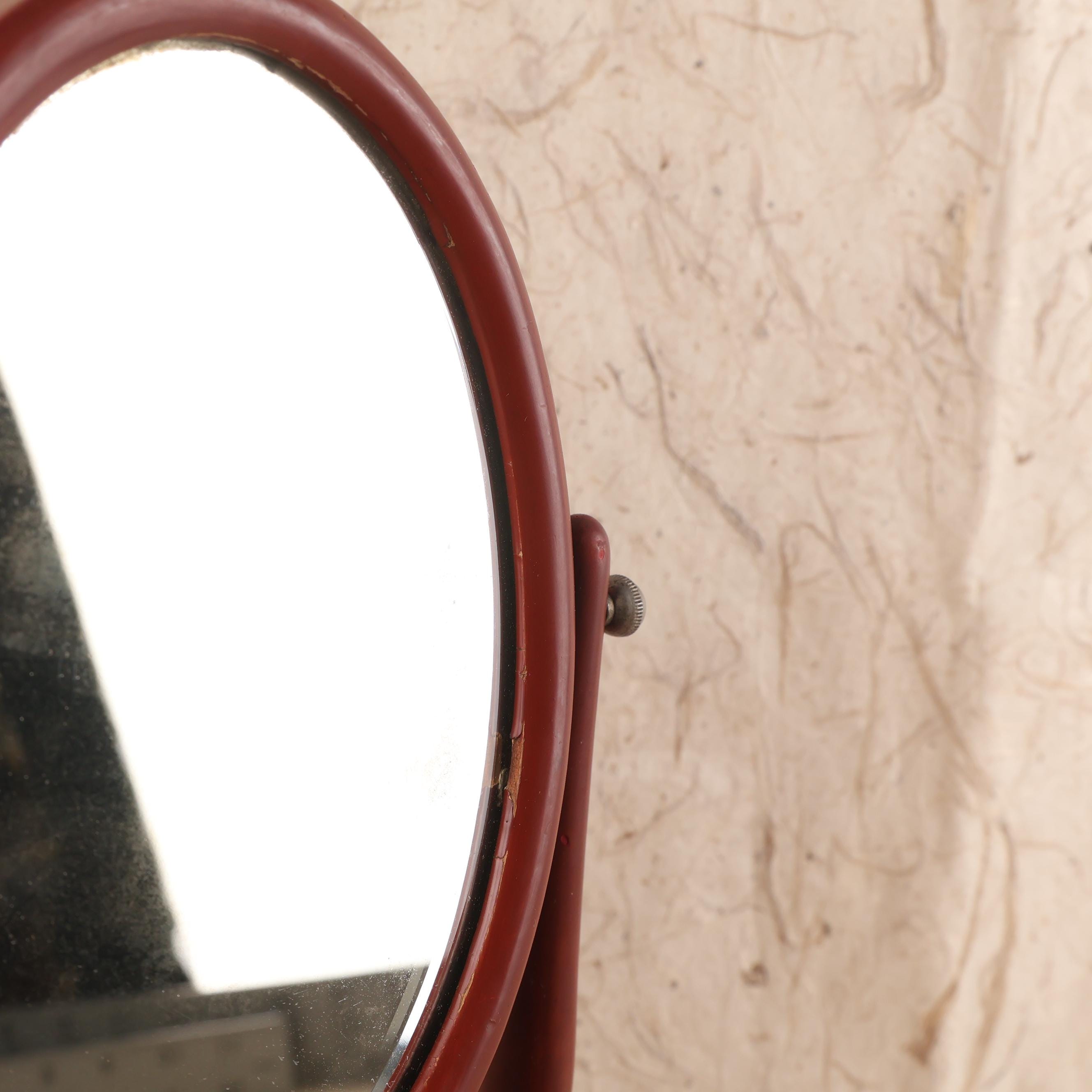 Vintage Japanese Small Kyodai Mirror - 1960s Showa Era (25D-405-3