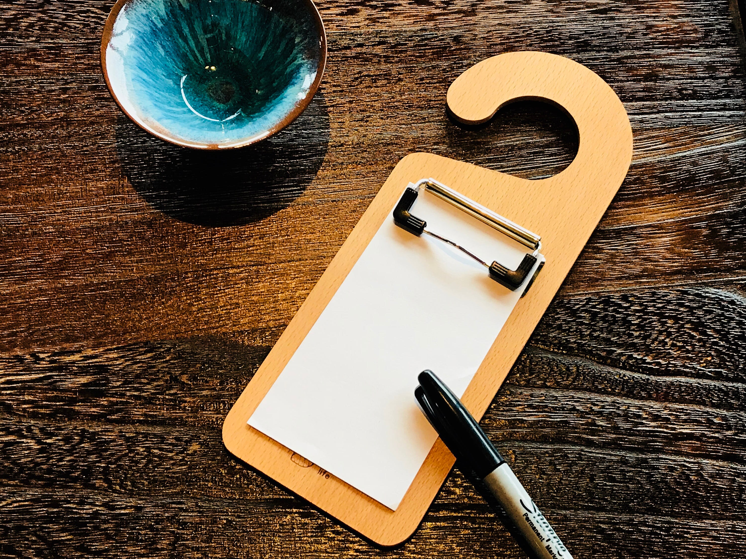 Hanger writing pad wooden notes clipboard Etsy