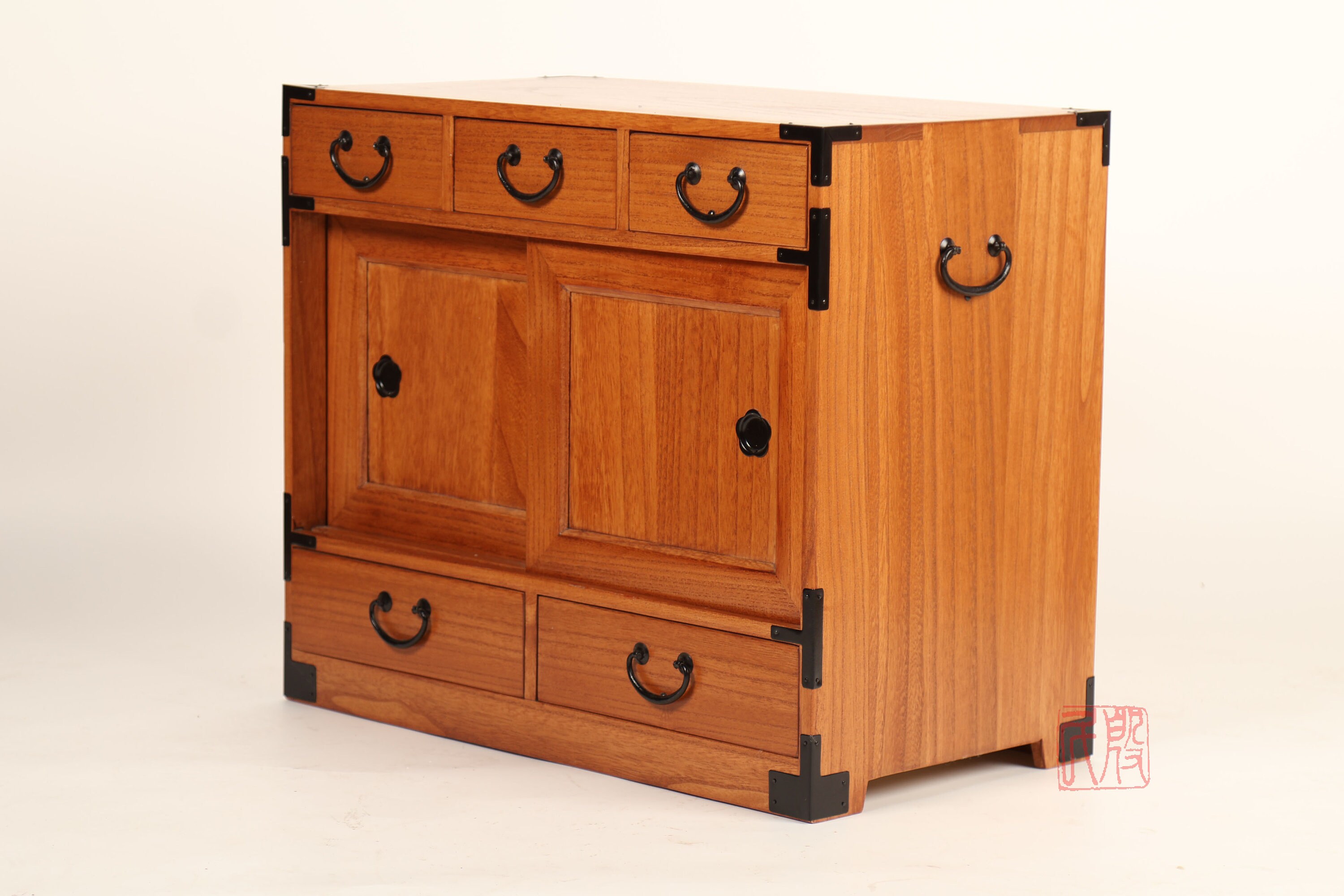 Japanese Style Artisan's Chest, Hand Made With Solid Kiri Wood