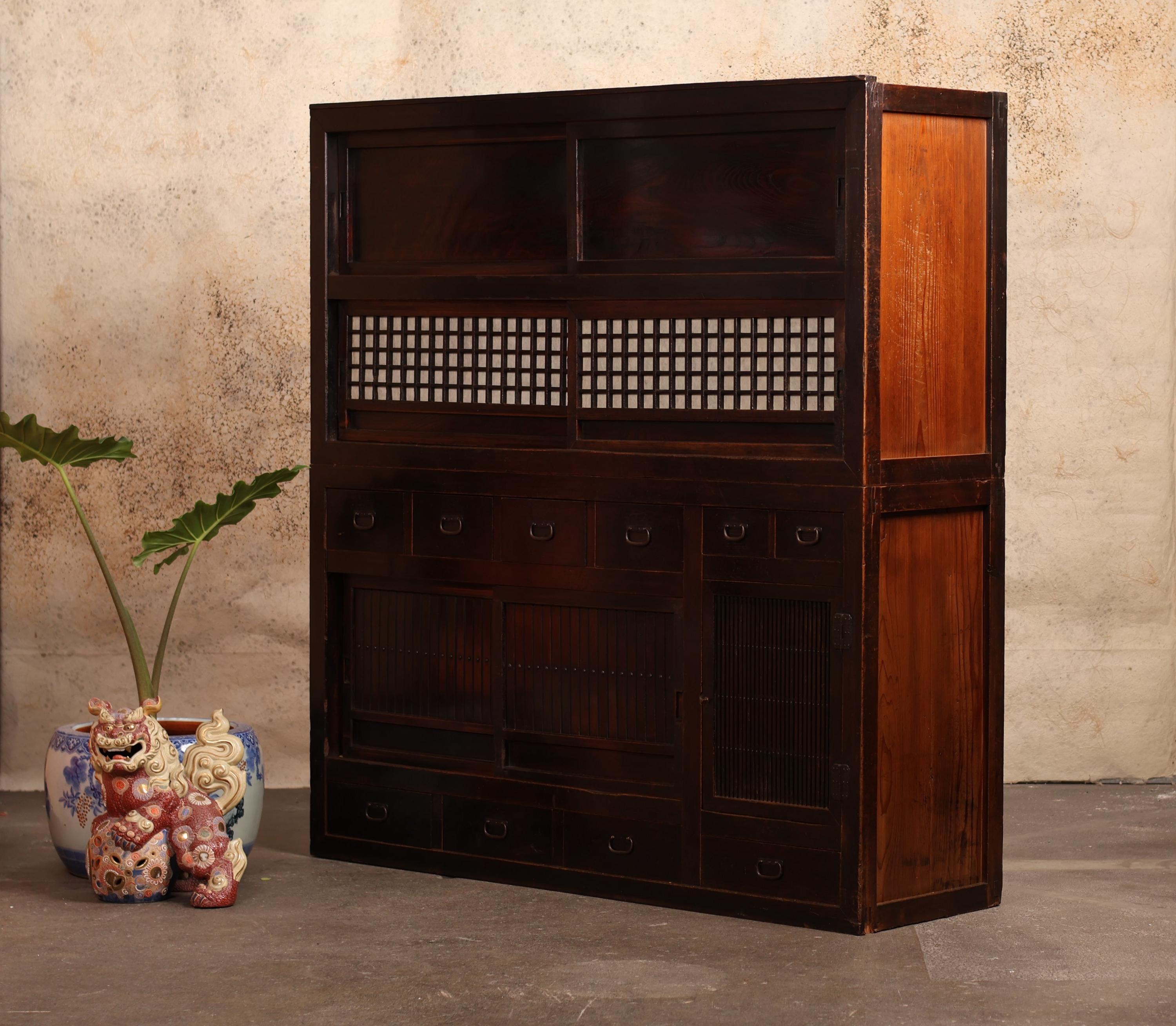 Antique Japanese Mizuya Tansu Kitchen Chest (24N-E1) - Etsy