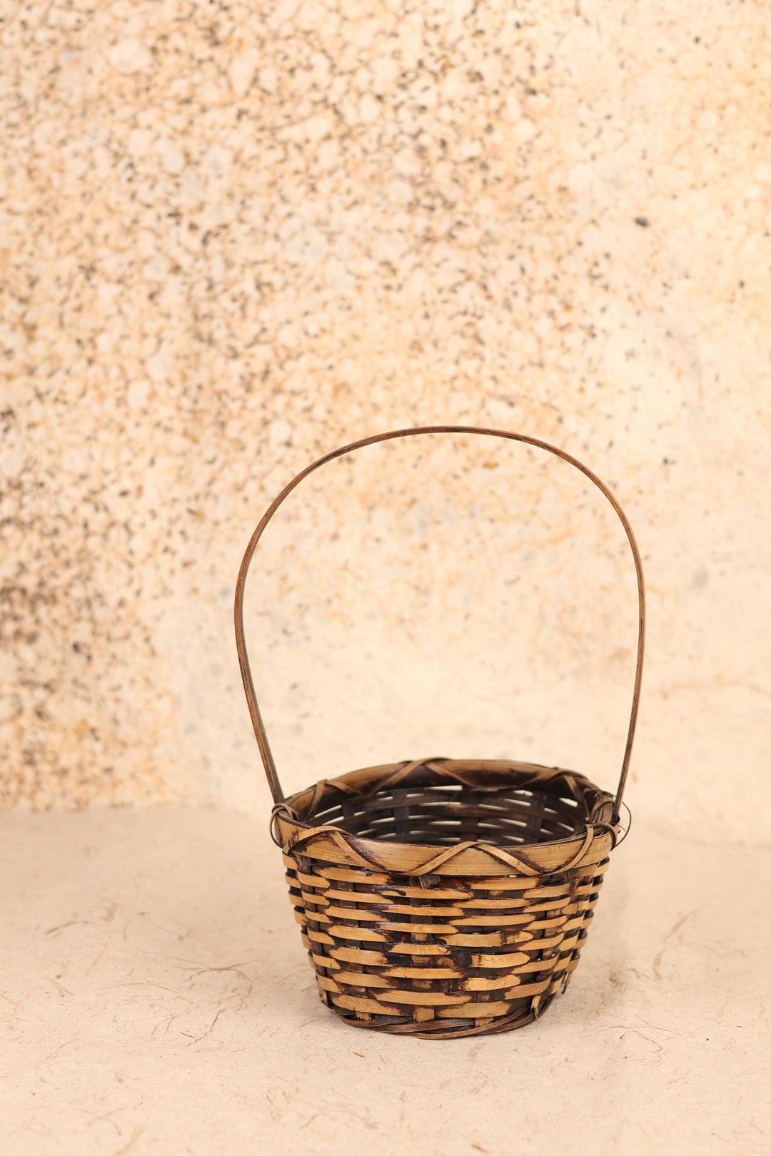 Japanese Hana Kago Bamboo Basket (24N-127-3) - Etsy Israel
