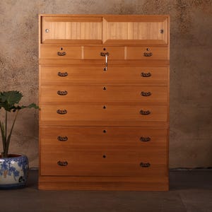 Vintage Japanese Kamo Tansu 3 Section (24J-A315)