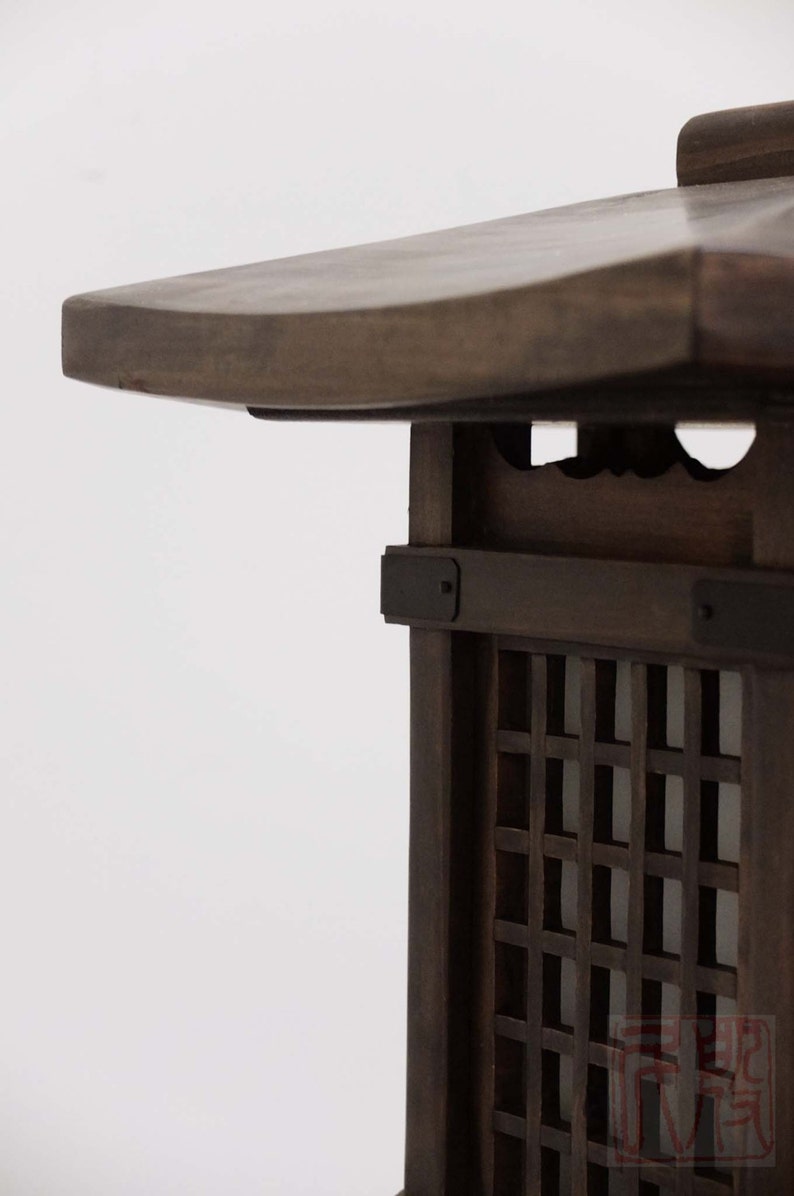 Japanese style lantern, made of solid fir wood. WL1 image 3