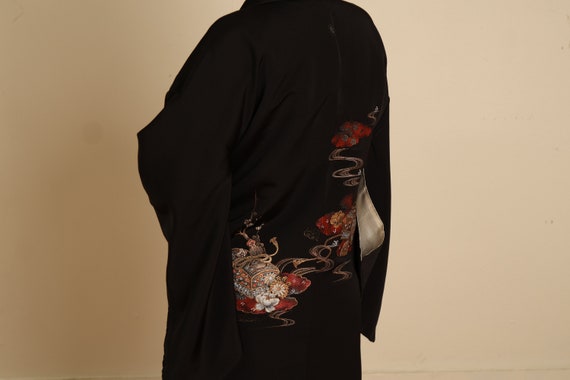 Vintage Japanese Haori Jacket, Kimono Jacket, (36… - image 6