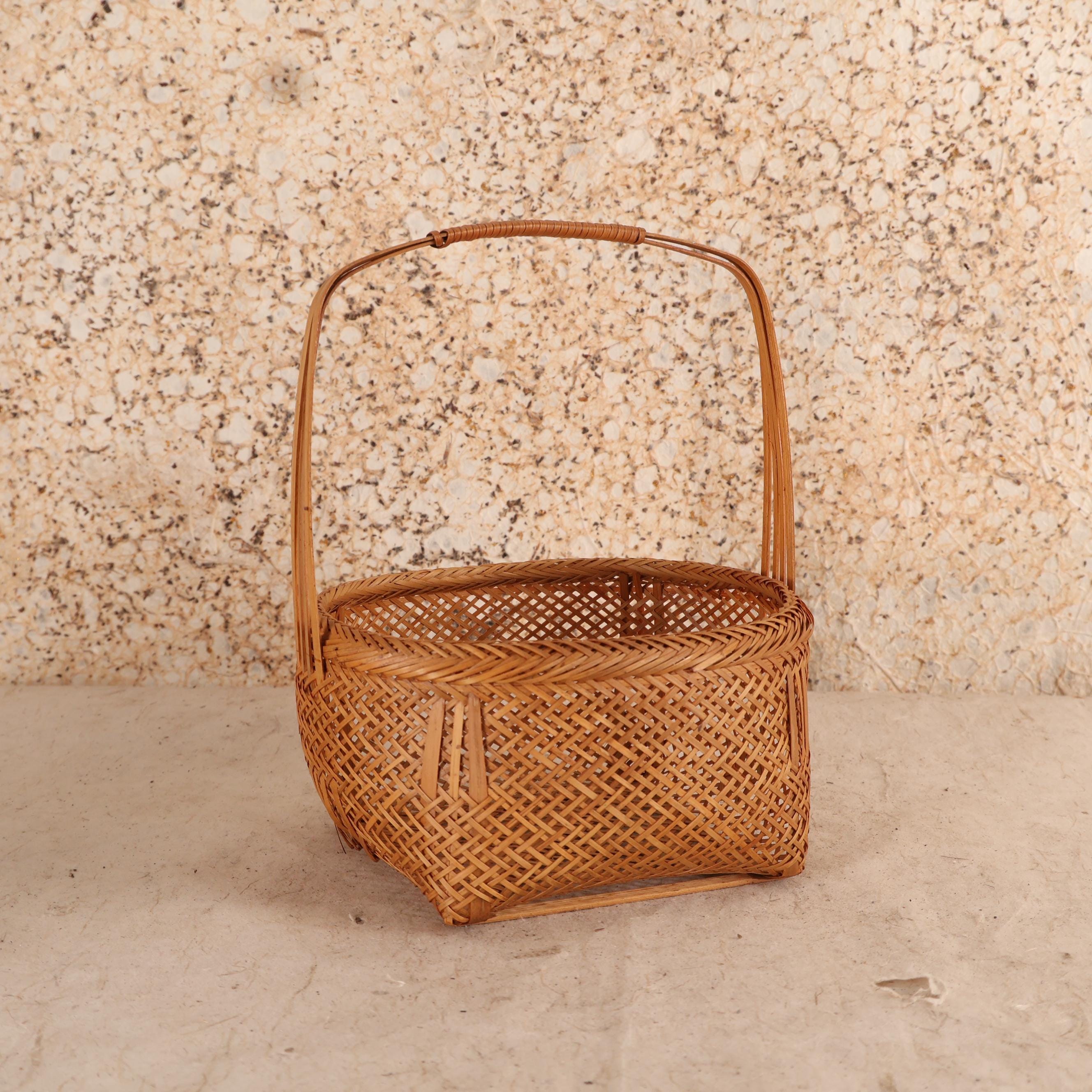 Japanese Hana Kago Bamboo Basket (25S-663-2) - Etsy