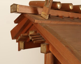 Vintage Japanese Shinto Shrine Yashiro Omiya Kamidana (23O