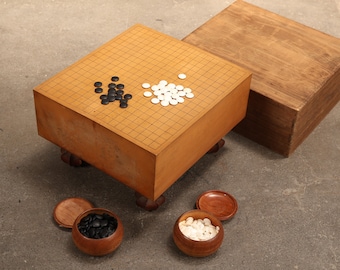 Japanese Go Ban Board Go Ishi A Set (21N-125)