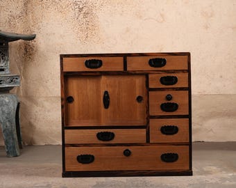 Vintage Japanese Ko Tansu Small Chest, 1946 - 1965 (Mid Showa) | SKU: 26M-G043