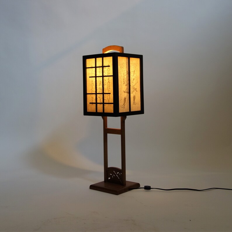 Japanese style lantern floor lamp. WL8 Etsy