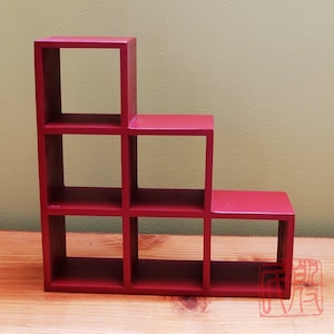Japanese style kiri wood mini step chest. kaidan dansu.