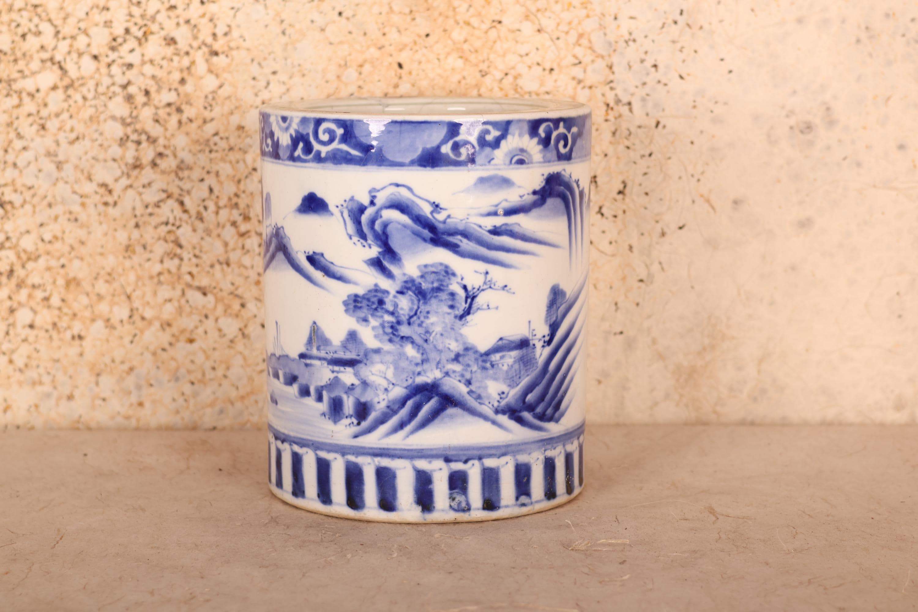 Japanese Blue and White Ceramic Hibachi - Etsy