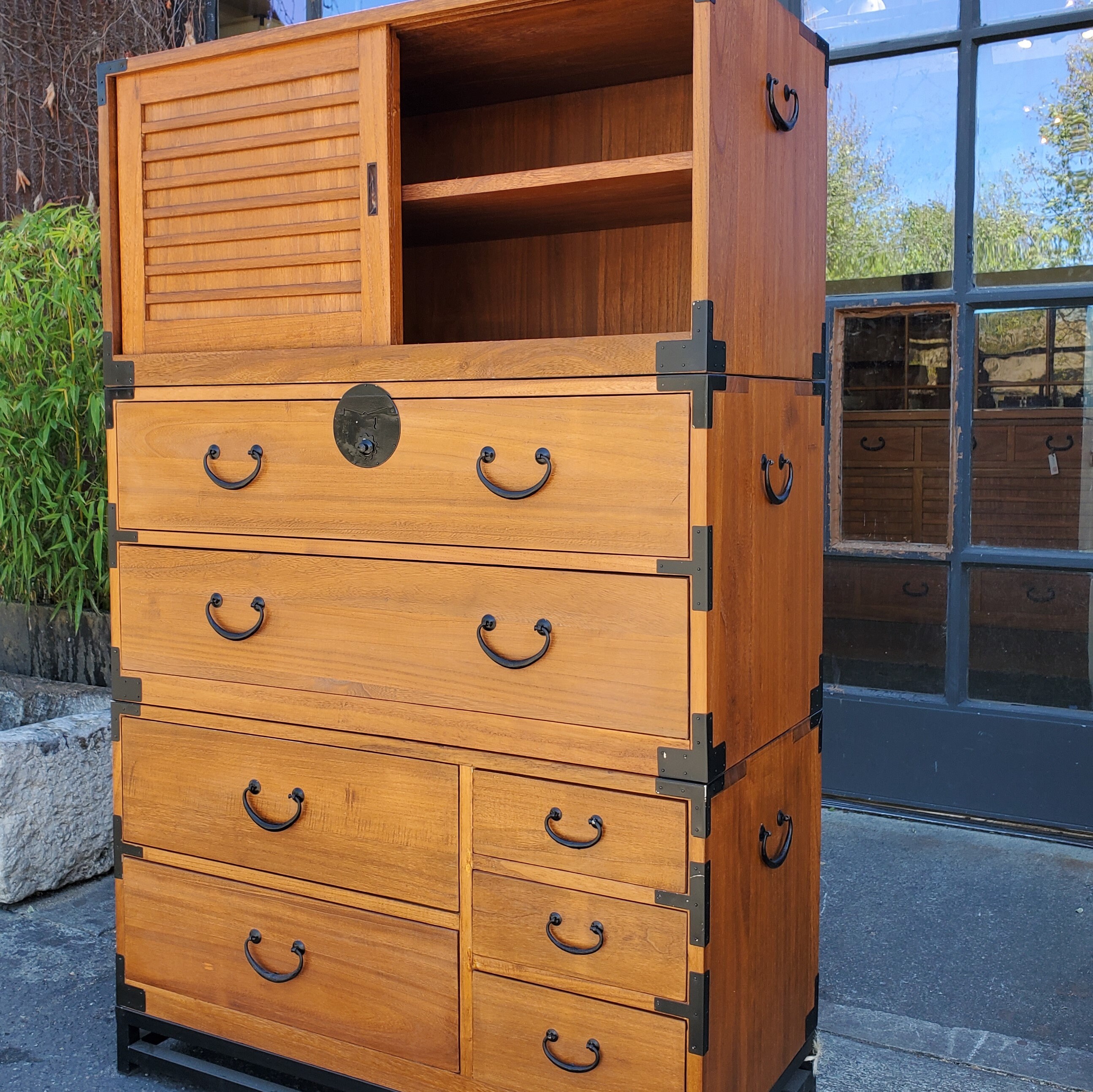 Japanese Style 3 Sections Clothing Chest Dresser Isho Dansu. - Etsy