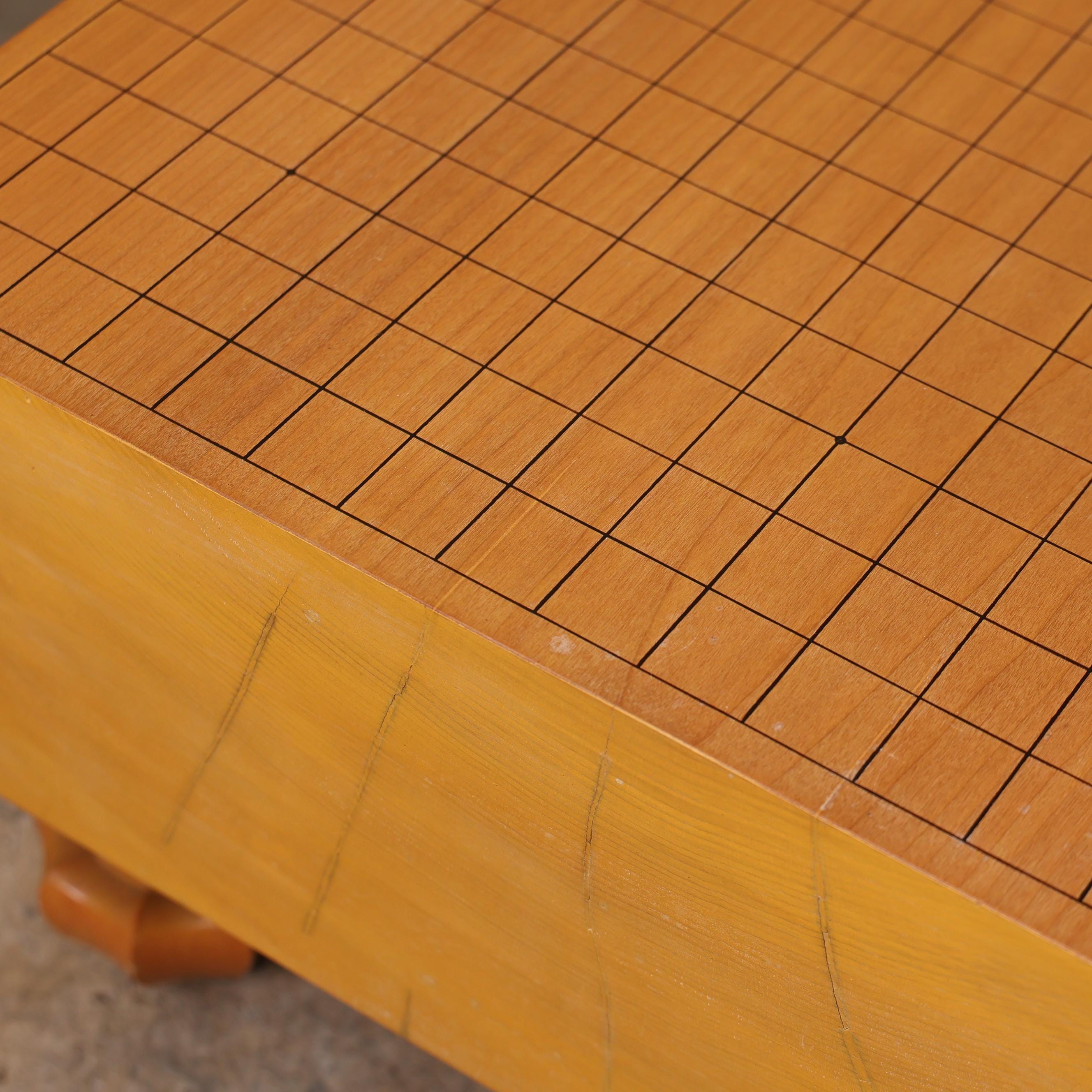 Vintage Japanese Go Board, Kaya Wood, 1966 - 1989 (late Showa