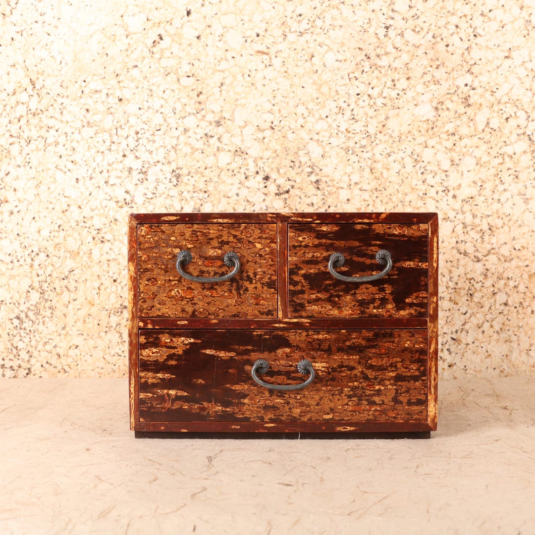 Vintage Japanese Kaba-zaiku Hikidashi Drawer, 1966 - 1989 (late