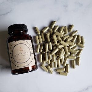 Organic Lactation Capsules | Breastfeeding Herbal Blend | Nursing Blend | Postpartum Gift