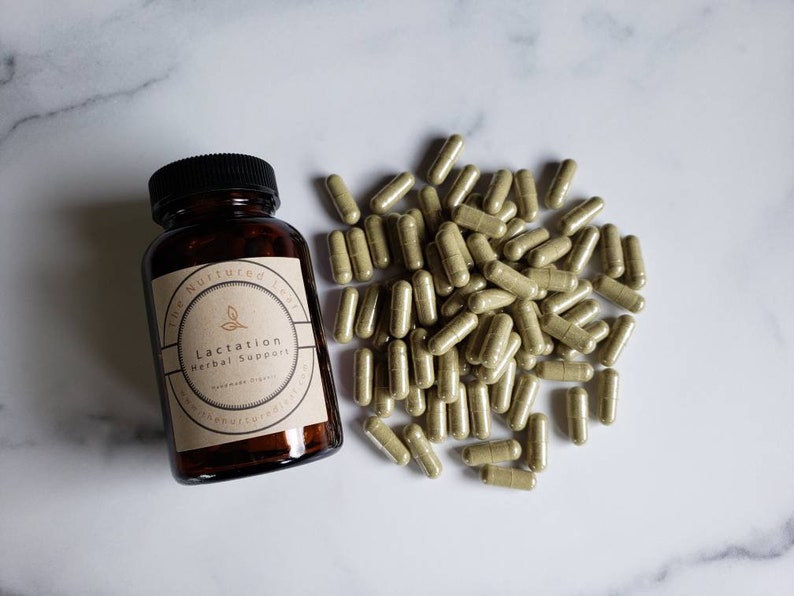 Organic Lactation Herbal Supplement Breastfeeding Support Etsy