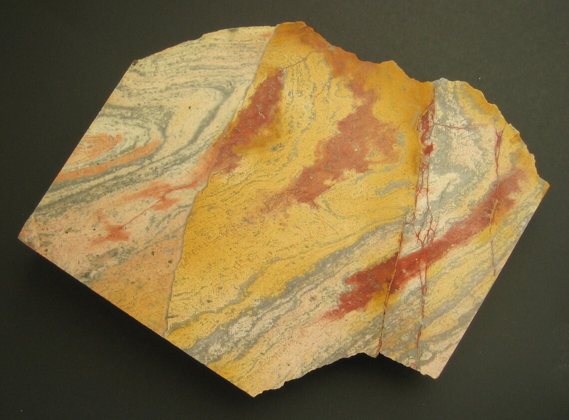 A Large Banded Rhyolite End Cut Slab Silver Queen Mine | Etsy