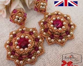 DIY Beading Pattern, Verguin Earrings Tutorial, Jewellery Tutorial