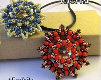 DIY Beading Pattern, Almeida Pendant Tutorial, Jewellery Tutorial