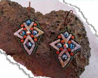 DIY Beading Pattern, Vega Earrings Tutorial, Jewellery Tutorial