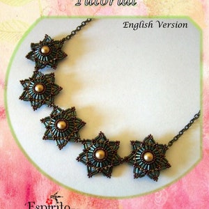 Padrão de contas DIY, tutorial de componente Beta Star, tutorial de joias