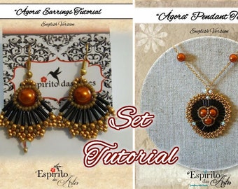 DIY Beading Pattern, Agora Set Tutorial, Jewellery Tutorial