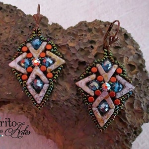 DIY Beading Pattern, Vega Earrings Tutorial, Jewellery Tutorial image 3