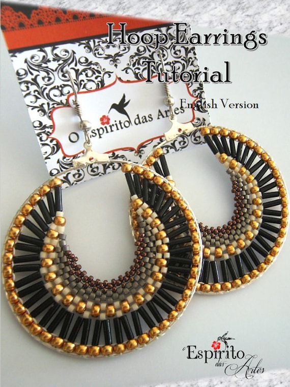 Diy beaded shop hoop earrings