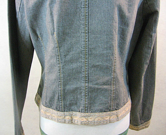 Willi Smith Vintage Denim Jean Jacket Gray Denim … - image 7