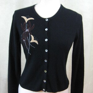 Free People Vintage Embellished Sweater with Applique Design Bild 4