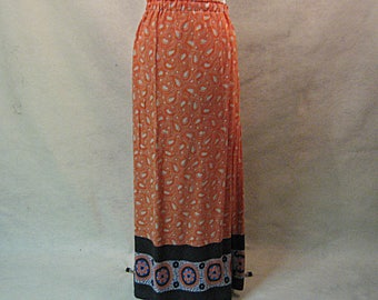 Boho Maxi Skirt Boho Clothing Hippie Bohemian Gypsy Long Paisley India Design Skirt Eco Fashion