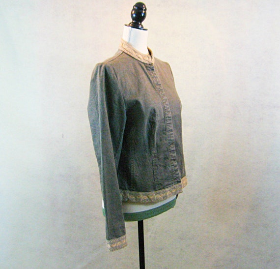 Willi Smith Vintage Denim Jean Jacket Gray Denim … - image 4