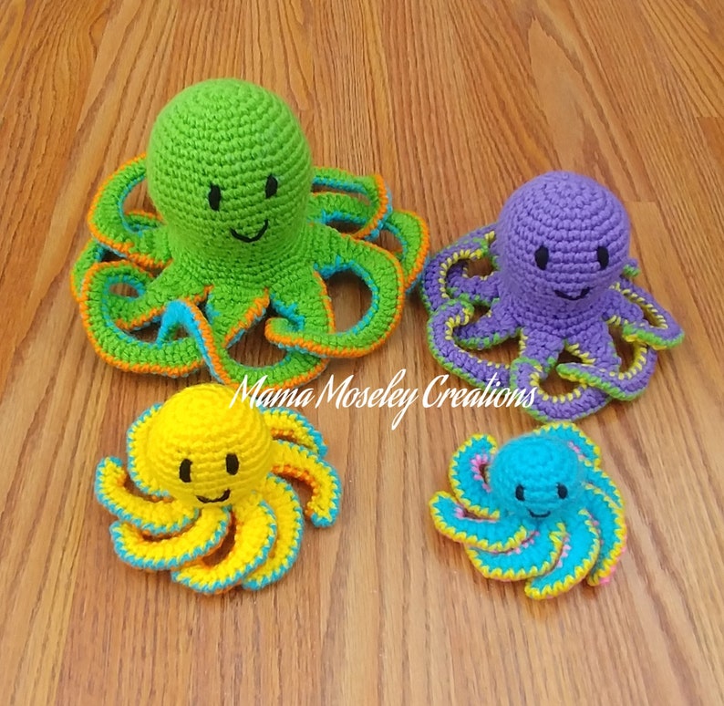 Octopus Family Crochet Pattern image 1