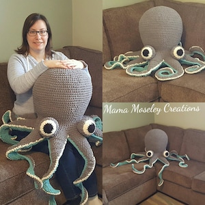 PDF Huge Octopus Crochet Pattern image 1