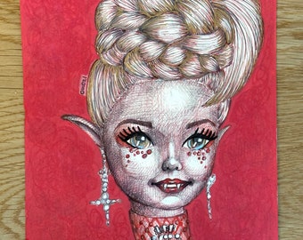 Killer Kweeen Doll 5x 7 Fine Art Print