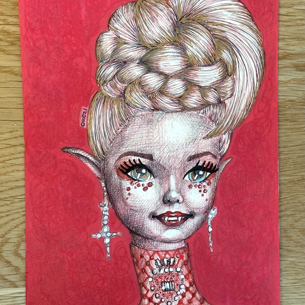 Killer Kweeen Doll 5x 7 Fine Art Print