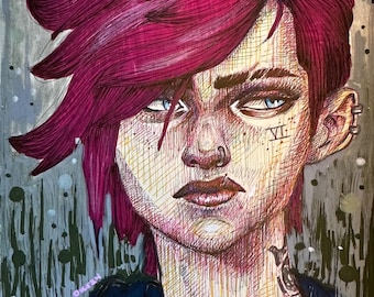 Vi 5x7 Fine Art Print on Archival Paper