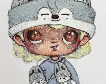 Channieeee Illustration 5x7 Fine Art Print on Archival Paper