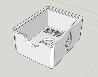 Trading Card Game 50 Card Holder *STL FILE* for 3D Printing with Top Loader Display (Themed)