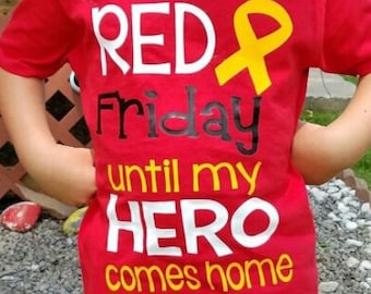 RED Friday Military Support Shirt: Remember Everyone Deployed