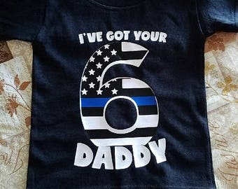 I've Got Your 6 Kids T-Shirt: Blue Lives Matter, Firefighter, Police