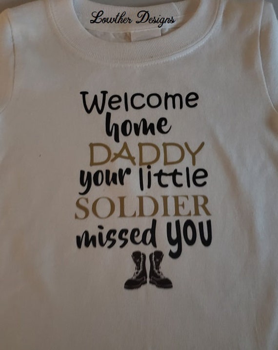 welcome home daddy onesie
