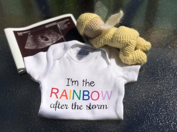 rainbow baby onesie boy