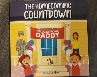 Military Children's book, The Homecoming Countdown, Military kids' book, Military kids, Military life book, Book for Military child