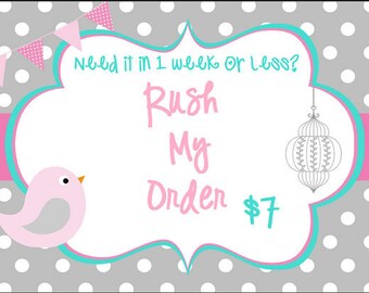 Rush Order Fee