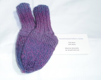 Hand knit Infant socks (ISMG21)